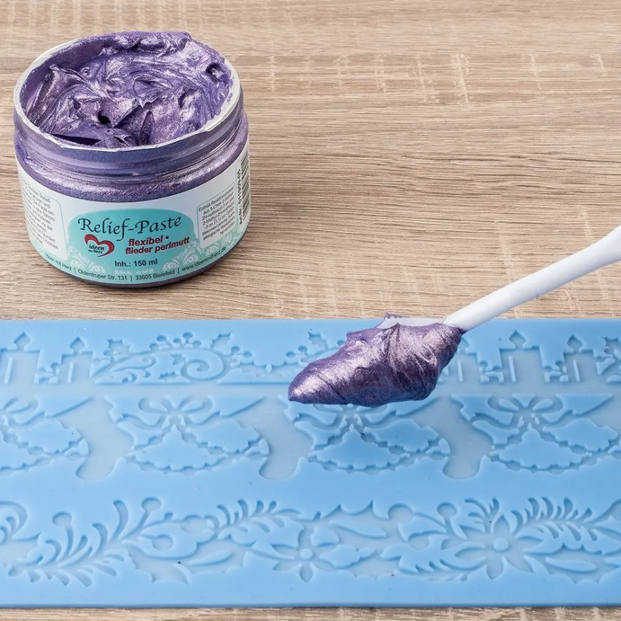 Relief-Paste, flexibel, flieder-perlmutt, 150ml