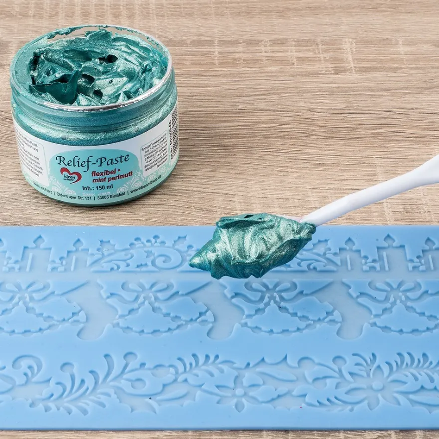 Relief-Paste, flexibel, mint-perlmutt, 150ml