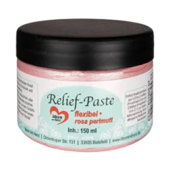Relief-Paste, flexibel, rosa-perlmutt, 150ml