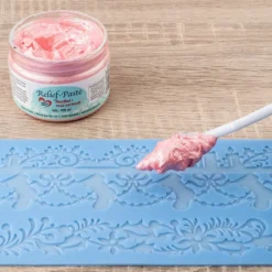 Relief-Paste, flexibel, rosa-perlmutt, 150ml