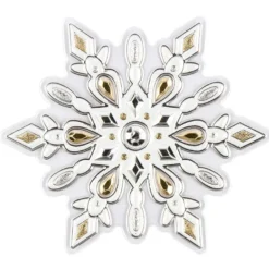 Relief-Sticker, Eiskristalle, Metallic-Optik, XXL 50x20 cm
