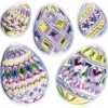 Relief-Sticker in Kristall-Optik, Ostereier 1, 18cm x 18cm