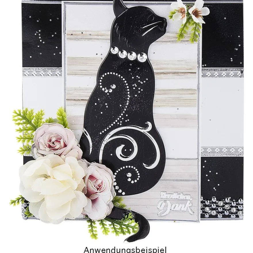 Relief-Sticker, Katzen, 31,5cm x 30,5cm, 7 Sticker