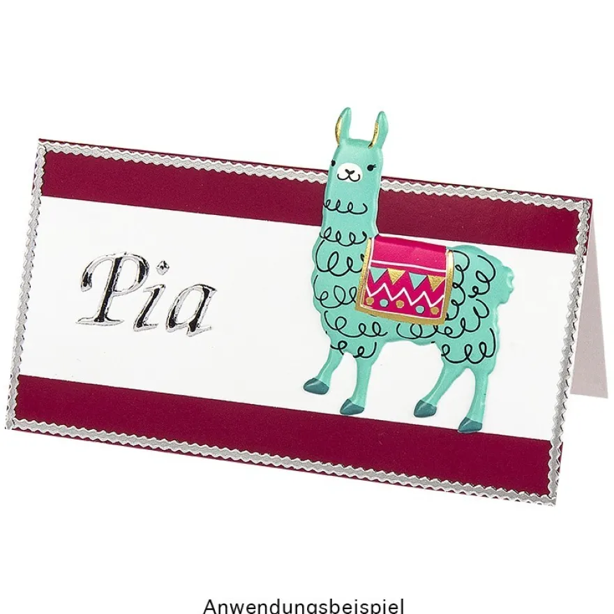 Relief-Sticker, Lama 2, 14cm x 21cm, 30 Sticker