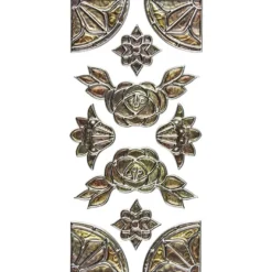 Relief-Sticker Nostalgie, Ornamente & Ecken 1, 17,5cm x 9cm