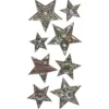 Relief-Sticker Nostalgie, Sterne, 17,5cm x 9cm