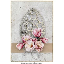 Relief-Sticker, Ostereier 2, DIN A4, metallic-hellgold, selbstklebend