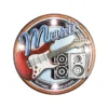 Relief-Sticker, Retro Music, 18cm x 17,5cm, mit LED-Beleuchtung