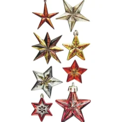 Relief-Sticker Weihnachten, Sterne 1, 17,5cm x 9cm