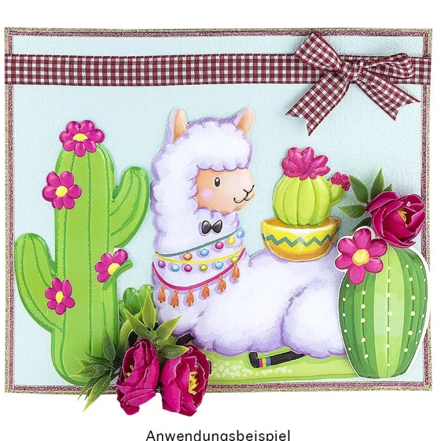 Relief-Sticker XL, Lama, 27,5cm x 35cm
