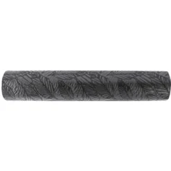 Relief-Vlies Deluxe, Blätter, 30cm breit, 5m lang, schwarz