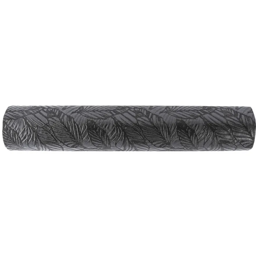 Relief-Vlies Deluxe, Blätter, 30cm breit, 5m lang, schwarz