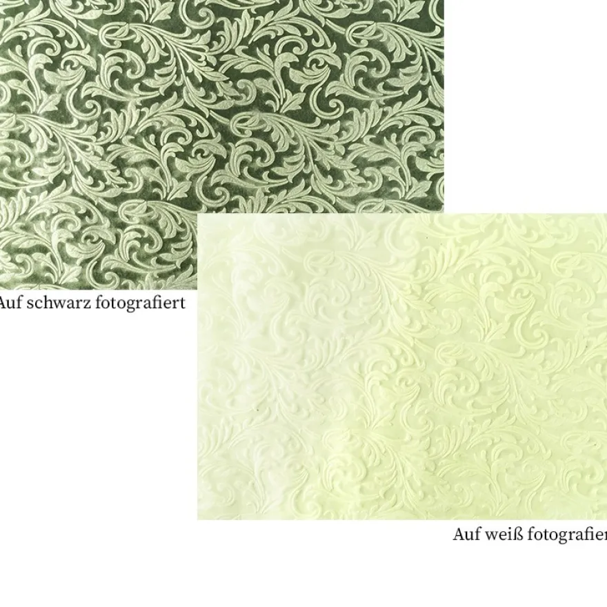 Relief-Vlies Deluxe, Ornamente, 30cm breit, 5m lang, auf Rolle, lindgrün