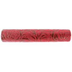Relief-Vlies Deluxe, Rosen, 30cm breit, 5m lang, auf Rolle, weinrot