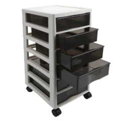 Rollcontainer mit 6 Schubladen, 34,3cm x 26,8cm x 64,5cm