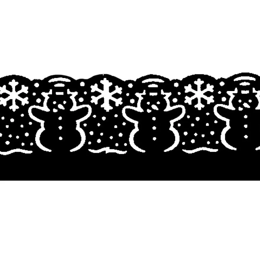 Royal Bordüren-Stanzer, Schneemann, Stanzung 2,9 x 6 cm, mit Pop-Up-Effekt