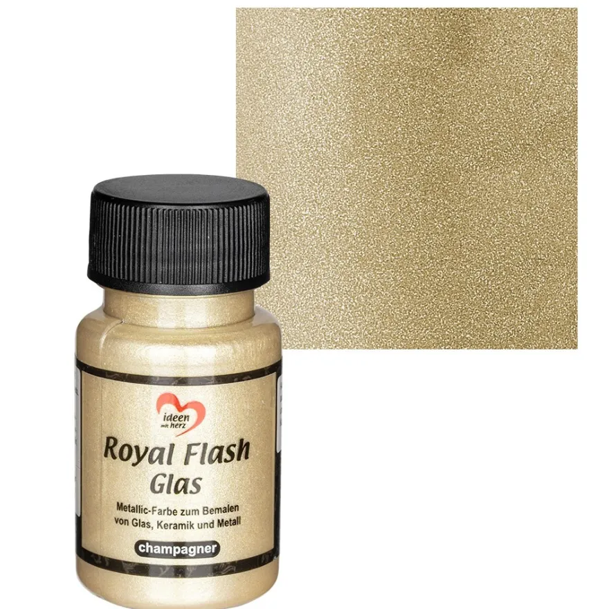 Royal Flash Glas, champagner, 50ml