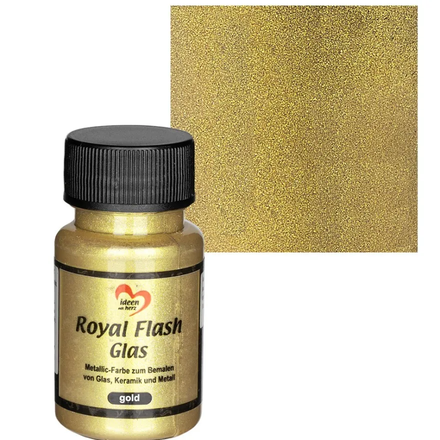 Royal Flash Glas, gold, 50ml