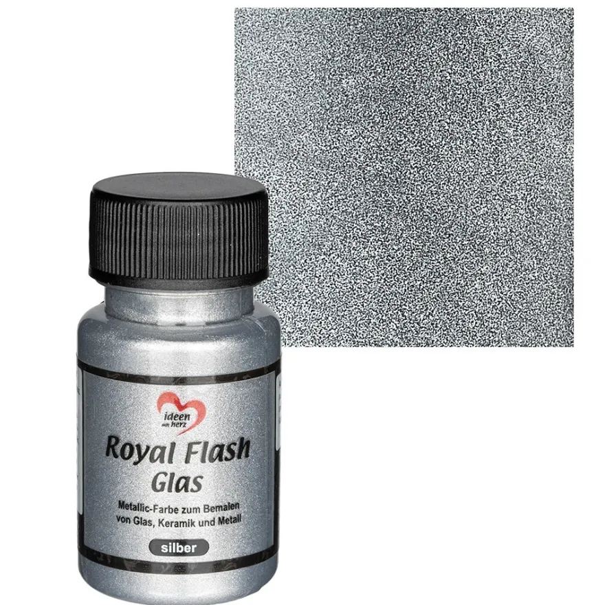 Royal Flash Glas, silber, 50ml