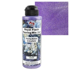 Royal Flash Pouring Mix, 2 in 1, Pouring Medium & Acrylfarbe, violett, 180ml