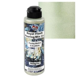 Royal Flash Pouring Mix, 2 in 1, Pouring Medium & Acrylfarbe, lindgrün, 180ml