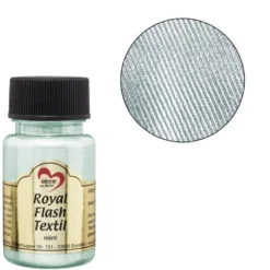 Royal Flash Textil, Glitzer-Metallic-Farbe, 50 ml, mint