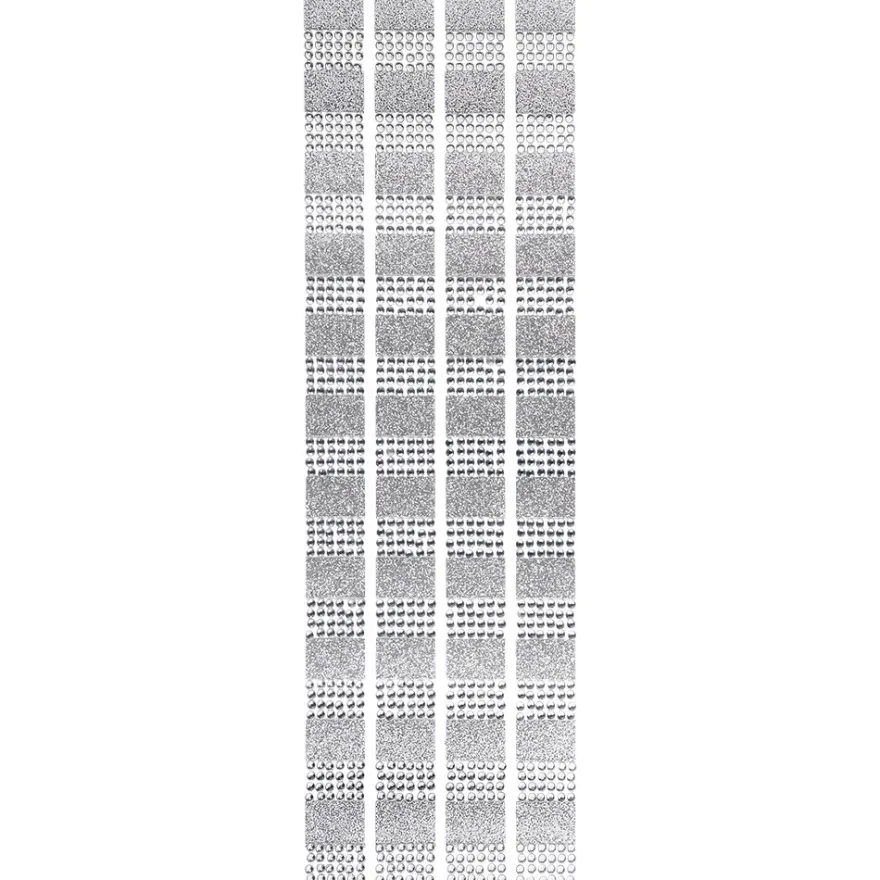 Royal-Glitzer-Bordüren, selbstklebend, 27,5cm, klar