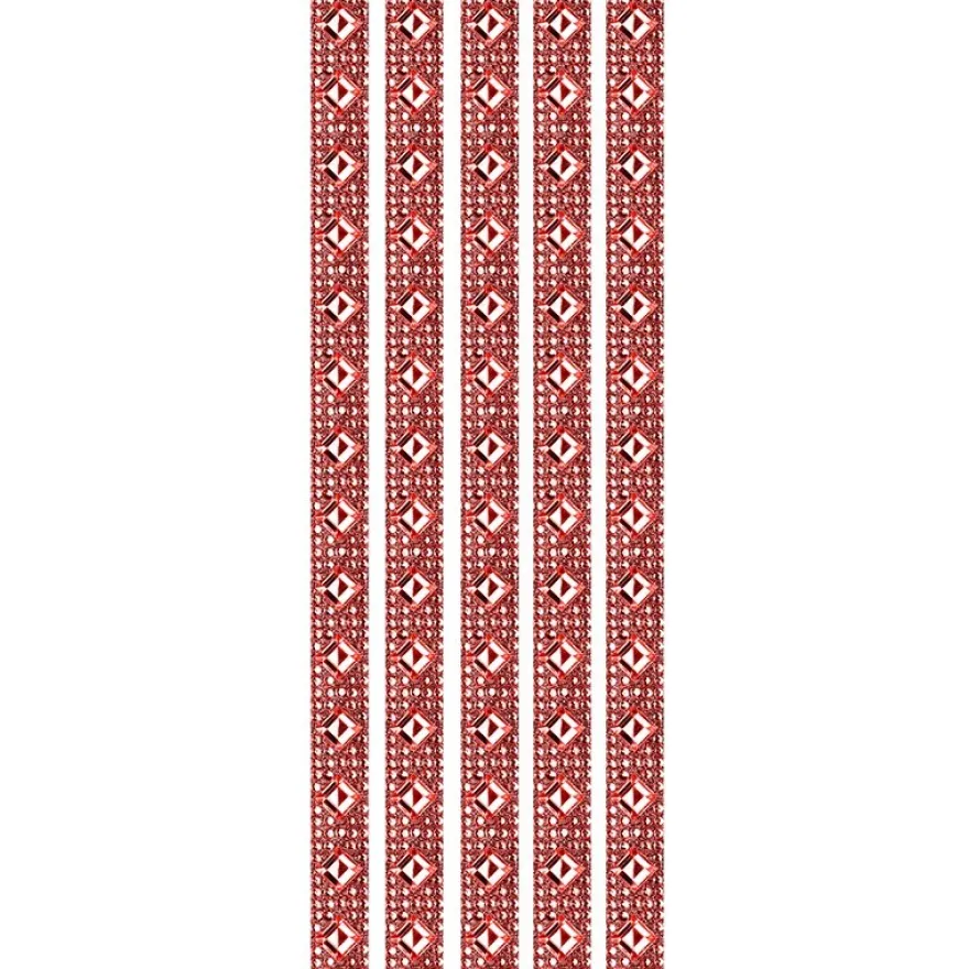 Royal-Schmuck, 5 selbstklebende Bordüren, 29 cm, rot