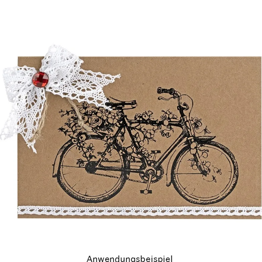 Rubbel-Transferbogen, Landschaft & Blumen, 10x30cm, 10 Stück
