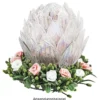 Satinrosen, Ø 1,5cm, seidenglänzend, rosé, 50 Stück