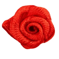 Satinrosen, Ø 1,5cm, seidenglänzend, rot, 50 Stück