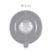 Saugnäpfe mit Kabelschlitz, Ø3cm, Tragkraft 1kg, transparent, 50 Stück