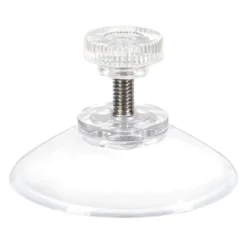 Saugnäpfe mit Rändelmutter, Ø4cm, Tragkraft 1kg, transparent, 8 Stück