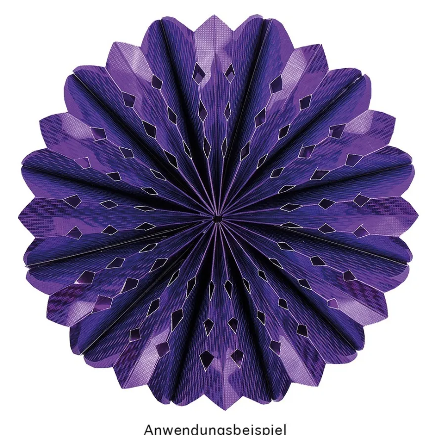 Schablone Falt-Blume "Flora 1", 8 verschiedene Blütenspitzen, inkl. Anleitung