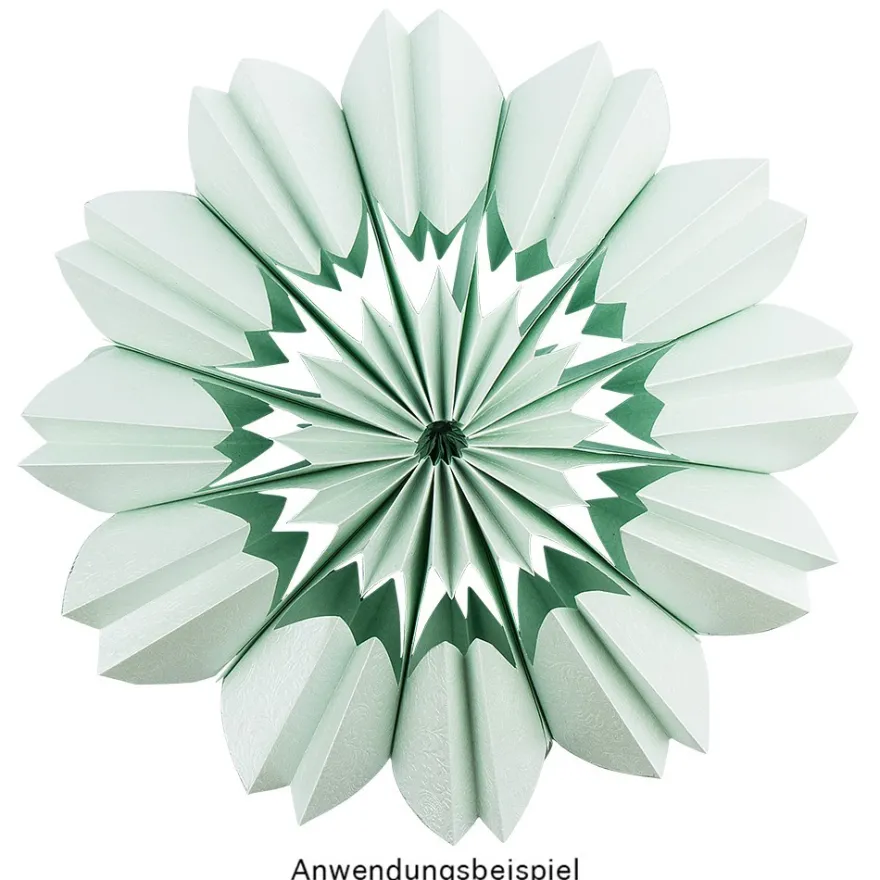 Schablone Falt-Blume "Flora 1", 8 verschiedene Blütenspitzen, inkl. Anleitung