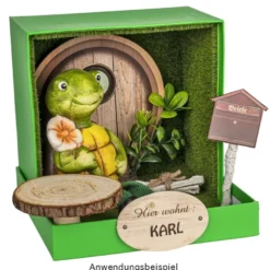 Schildkröten mit Schlenkerbeinen, 17,5cm/18cm hoch, Kantenhocker, 2 Stück