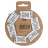 Schleifen Jute, Ø 5 cm, naturweiß, selbstklebend, 6 Stück