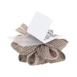 Schleifen Jute, Ø 5cm, taupe, selbstklebend, 6 Stück
