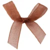 Schleifen, Organza, Bandbreite 7mm, 50 Stück, mahagoni