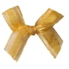 Schleifen, Organza/Satin, Bandbreite 10mm, 50 Stück, orange