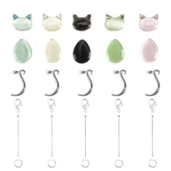 Schmuck-Anhänger Katzen 2, 3,8cm, 5 verschiedene Designs