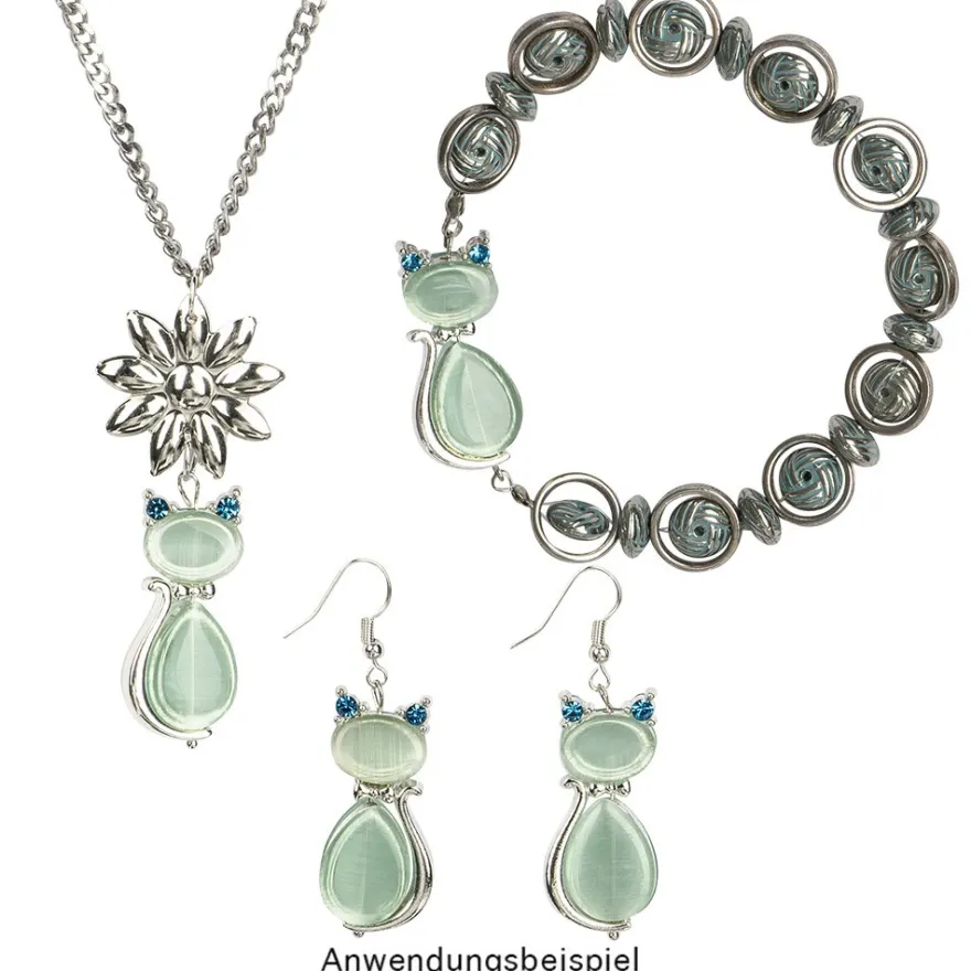 Schmuck-Anhänger Katzen 2, 3,8cm, 5 verschiedene Designs