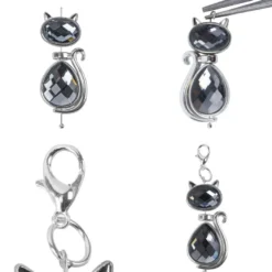 Schmuck-Anhänger Katzen 1, 4,3cm, 5 verschiedene Designs