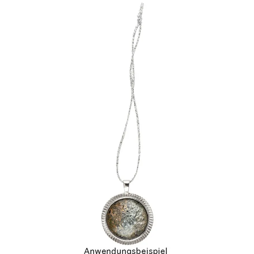 Schmuckanhänger, Rohlinge, Design 3, versch. Designs & Größen, silber, 6 Stück