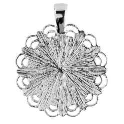 Schmuckanhänger, Rohlinge, Design 4, versch. Designs & Größen, silber, 6 Stück