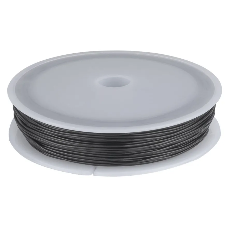 Schmuckband, elastisch, Ø 0,8mm, 20m, schwarz