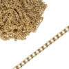 Schmuck-Gliederkette, 10m lang, 3,5mm breit, hellgold