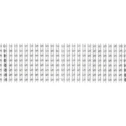 Schmucknetz-Band, 4,3cm breit, 1,5m lang, silber