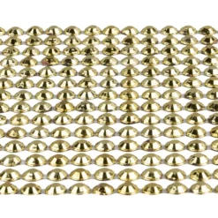 Schmuckstein-Bordüren, metallic, 10cm x 30cm, verschiedene Größen, facettiert, hellgold, 3 Bogen