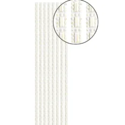 Schmuckstein-Bordüren Mira, selbstklebend, facettiert, 29cm, creme-irisierend